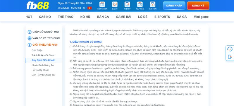 Những lưu ý trước khi liên hệ với nhà cái FB68