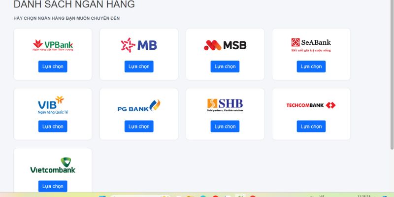 Rút Tiền FB68 Đa Dạng Cổng Thanh Toán