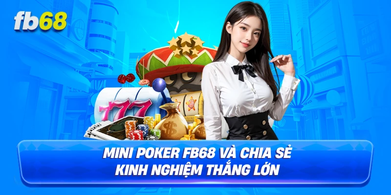 Mini poker FB68 và chia sẻ kinh nghiệm thắng lớn